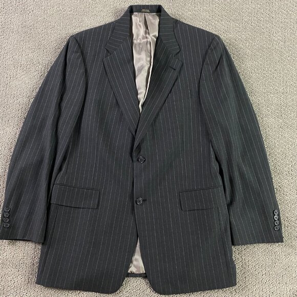 Hart Schaffner Marx Gold Trumpeter Suit Men's Jacket 40R Pants 33x27.5 Gray - Picture 2 of 16